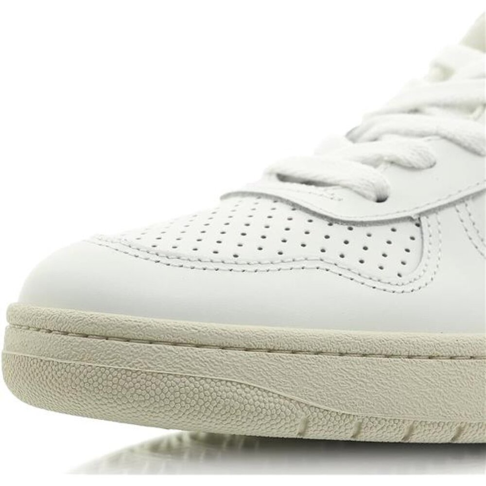Veja Women's V-10 Lace Up Sneakers, Extra White - Picture 2 of 7